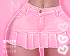 Pink Denim Skirt
