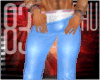*P* blue sport pants