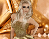 PWFIT/Gold Mini Dress