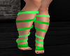 Sexy Green Feet Ribbon