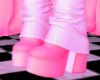 Yoko Pink White Boots