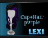 Cap+Hair purple