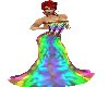 Rainbow Evening gown