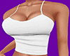 White Sexy Busty Top