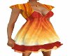 [KC]Orange Bubble Dress