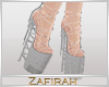 Zh' Crytal Heels White