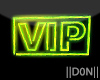 VIP Green Signs Neon