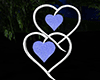 Blue Lace Wedding Hearts