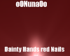 [Nun]Dainty Hands Red
