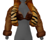 Tiger Fur Hood-up