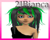 21b-green black hair