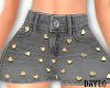 Heart Skirt Grey