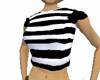 Black n White Stripe T