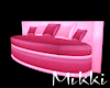 MK Pink Curved Couch