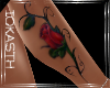 IO-Rose Leg Tattoo