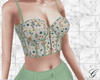 G. Floral Cami Green