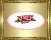 VG~Pink N White Rose Rug