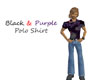 Black & Purple Polo