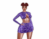 Pz Violet flower dress p