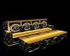 BLACK/GOLD CLUB COUCH