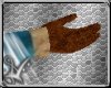 brown woolen gloves