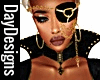 Gold Chain Eye Patch L.
