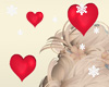 Floating Red Hearts