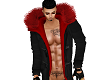 black/red winter jacket