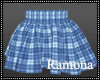 Blue Plaid Skirt