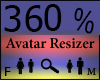 Any Avatar Size,360%