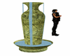 vase fontain green