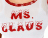 Ms Claus Red Trim Tank