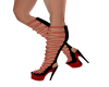 Red&black platform heels