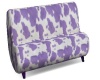 Lilac and white couch