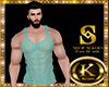Light Blue Mesh Tank