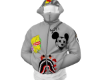 GREY HOODIE NINJA