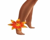 orange flower ankle