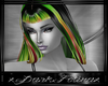 green red telah hairs