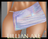 [la] Lilac holo skirt