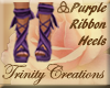 ∆ Purple Ribbon Heels