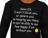 EX I Won't Block You Top