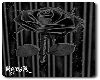 R 3D Black Rose Wall Art