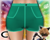 (C) Cyan Shorts