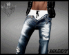 (M) Open Shorts Jeans