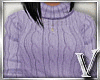 *V* Purple Sweater L