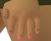 Dainty hands/pink nails