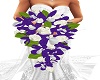 Purple silver Bridal flw