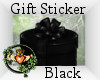 ~QI~ Gift Sticker Black
