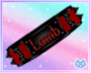 Red Lamb Collar M