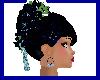 FloralWeddingHairNavy